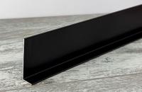 Теневой плинтус алюминиевый под гипсокартон ПБ-70х14 черный муар 3м