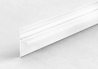 Теневой плинтус алюминиевый под гипсокартон ПТ-1/20 белый матовый 3м