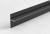 Теневой плинтус алюминиевый под гипсокартон ПТ-1/20 черный 3м