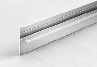 Теневой плинтус алюминиевый под гипсокартон ПТ-1/20 серебро 3м