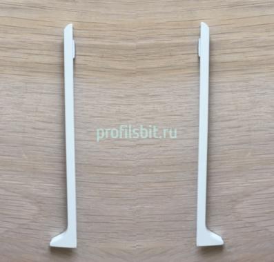 Металлические заглушки для плинтуса ПТ-40 М белый (кмп)