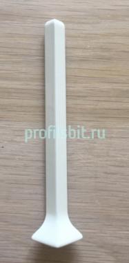 Металлический уголок наружний для плинтуса ПТ-40 М белый