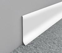 Алюминиевый плинтус напольный 40 мм ПТ-40 белый 3м