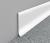 Алюминиевый плинтус напольный 40 мм ПТ-40 белый 3м