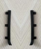 Металлические заглушки для плинтуса ПТ-60 М черный муар (кмп)