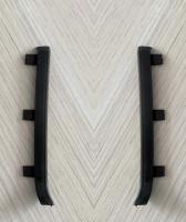 Металлические заглушки для плинтуса ПТ-79/10 М черный муар (кмп)