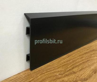 Плинтус алюминиевый для пола 100 мм ПТ-110 черный 3 м