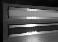 Напольный плинтус алюминиевый под подсветку 60 мм ПТ-61 LED сырой алюминий (профиль и экран) 3 м