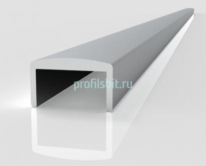 Алюминиевый П-профиль ПП-0701 13 х 25 мм под стекло 20 мм 3 м