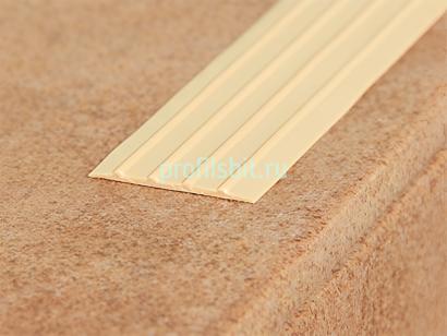 Резиновая лента 29 мм противоскользящая Евроступень Н-29 бежевая 9 м бухта