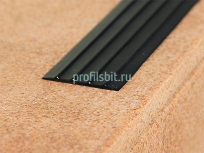 Резиновая лента 29 мм противоскользящая Евроступень Н-29 черная 9 м бухта