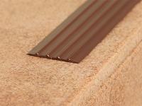 Резиновая лента 29 мм противоскользящая Евроступень Н-29 коричневая 9 м бухта