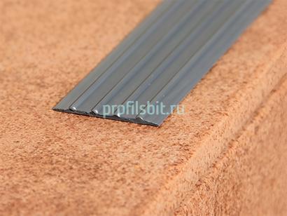 Резиновая лента 29 мм противоскользящая Евроступень Н-29 серая 9 м бухта