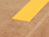 Резиновая лента 29 мм противоскользящая Евроступень Н-29 желтая 9 м бухта