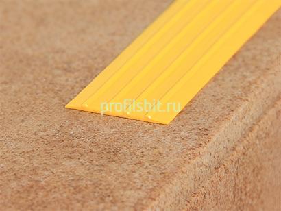 Резиновая лента 29 мм противоскользящая Евроступень Н-29 желтая 9 м бухта