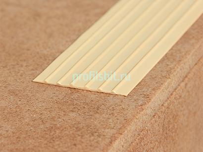 Резиновая лента 47 мм противоскользящая Евроступень Н-47 бежевая 9 м бухта