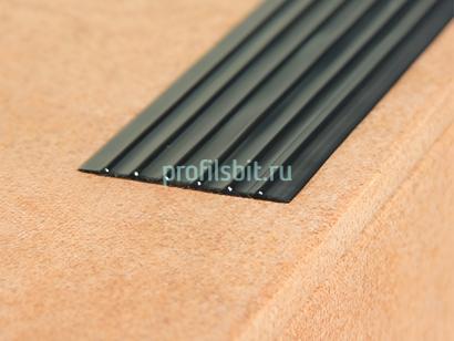 Резиновая лента 47 мм противоскользящая Евроступень Н-47 черная 9 м бухта