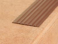 Резиновая лента 47 мм противоскользящая Евроступень Н-47 коричневая 9 м бухта