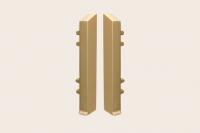 Комплект алюминиевых заглушек для плинтуса Евротрим F-100 2642.00 (левая+правая) кмп золото