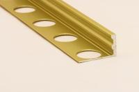 Алюминиевый L-образный профиль 12 мм Евротрим L-12.00 золото 2.7 м