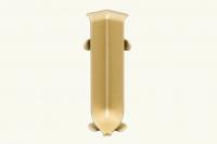 Уголок внутренний ПВХ для плинтуса Евротрим L-60 2157.00 золото