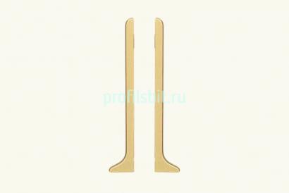 Комплект заглушек ПВХ для плинтуса Евротрим L-60 2157.00 (левая+правая) кмп золото