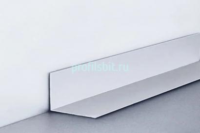 Отделочный алюминиевый уголок 30х30 мм Евротрим 0344.01 серебро 3 м