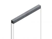 Декоративный молдинг 12х12 мм HiWood D12V1 S381A фитополимер под дерево 2.7м