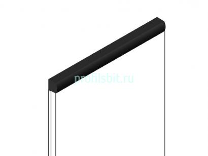 Декоративный молдинг 15х15 мм HiWood D15V2 BK фитополимер под дерево 2.7м