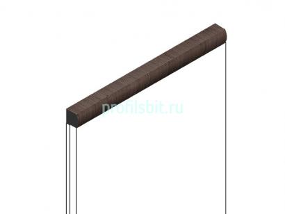 Декоративный молдинг 15х15 мм HiWood D15V2 BR354 фитополимер под дерево 2.7м