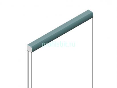 Декоративный молдинг 15х15 мм HiWood D15V2 BU27 фитополимер под дерево 2.7м