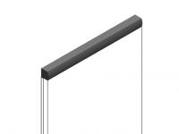 Декоративный молдинг 15х15 мм HiWood D15V2 GR15 фитополимер под дерево 2.7м