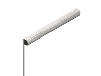 Декоративный молдинг 15х15 мм HiWood D15V2 GR24 фитополимер под дерево 2.7м