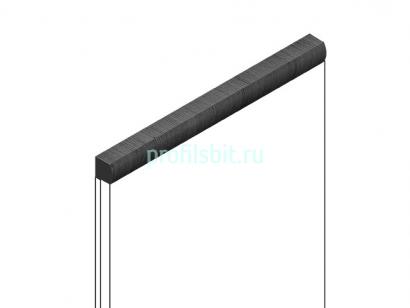 Декоративный молдинг 15х15 мм HiWood D15V2 GR26 фитополимер под дерево 2.7м