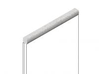 Декоративный молдинг 15х15 мм HiWood D15V2 GR5 фитополимер под дерево 2.7м