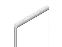 Декоративный молдинг 15х15 мм HiWood D15V2 W50 фитополимер под дерево 2.7м