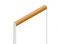 Декоративный молдинг 15х15 мм HiWood D15V2 Y5 фитополимер под дерево 2.7м