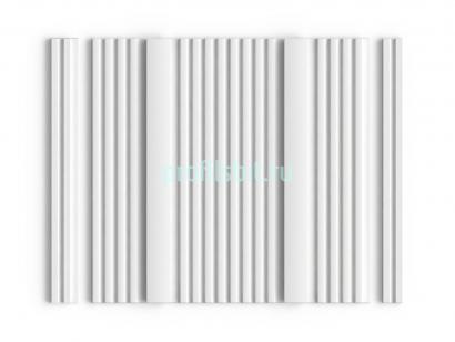 Декоративная стеновая панель 3D 240х18.5 мм HiWood HL201 NP GRAND белый 2.7м