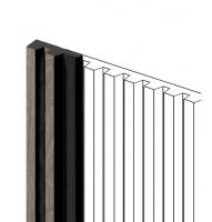 Финишный молдинг для панелей HiWood LF129A BR490NK под дерево 11х34 мм 2,7 м