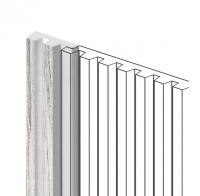 Финишный молдинг для панелей HiWood LF129A GR24N под дерево 11х34 мм 2,7 м