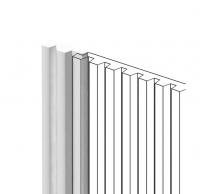 Финишный молдинг для панелей HiWood LF129A NP белый 11х34 мм 2,7 м