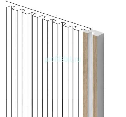 Финишный молдинг для панелей HiWood LF129B BR417N под дерево 11х24 мм 2,7 м