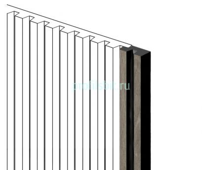 Финишный молдинг для панелей HiWood LF129B BR490NK под дерево 11х24 мм 2,7 м