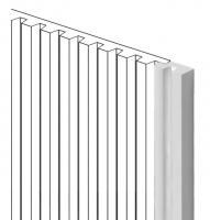 Финишный молдинг для панелей HiWood LF129B NP белый 11х24 мм 2,7 м