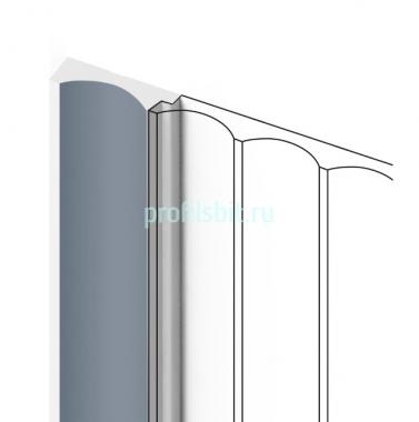 Финишный молдинг для панелей HiWood LF139A BU29 серый 12х32 мм 2,7 м