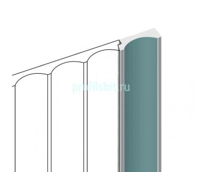 Финишный молдинг для панелей HiWood LF139B BU27 зеленый 12х34 мм 2,7 м