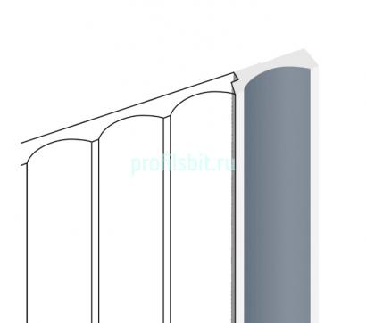 Финишный молдинг для панелей HiWood LF139B BU29 серый 12х34 мм 2,7 м
