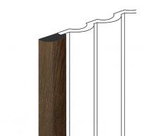 Финишный молдинг для панелей HiWood LF140B BR489G под дерево 12х26 мм 2,7 м