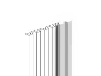 Финишный молдинг для стеновой панели 34х11 мм HiWood LF201B NP белый 2.7м