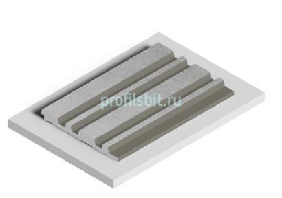 Стеновая панель отделочная HiWood LV122 S339S серая 12х120 мм 2,7 м